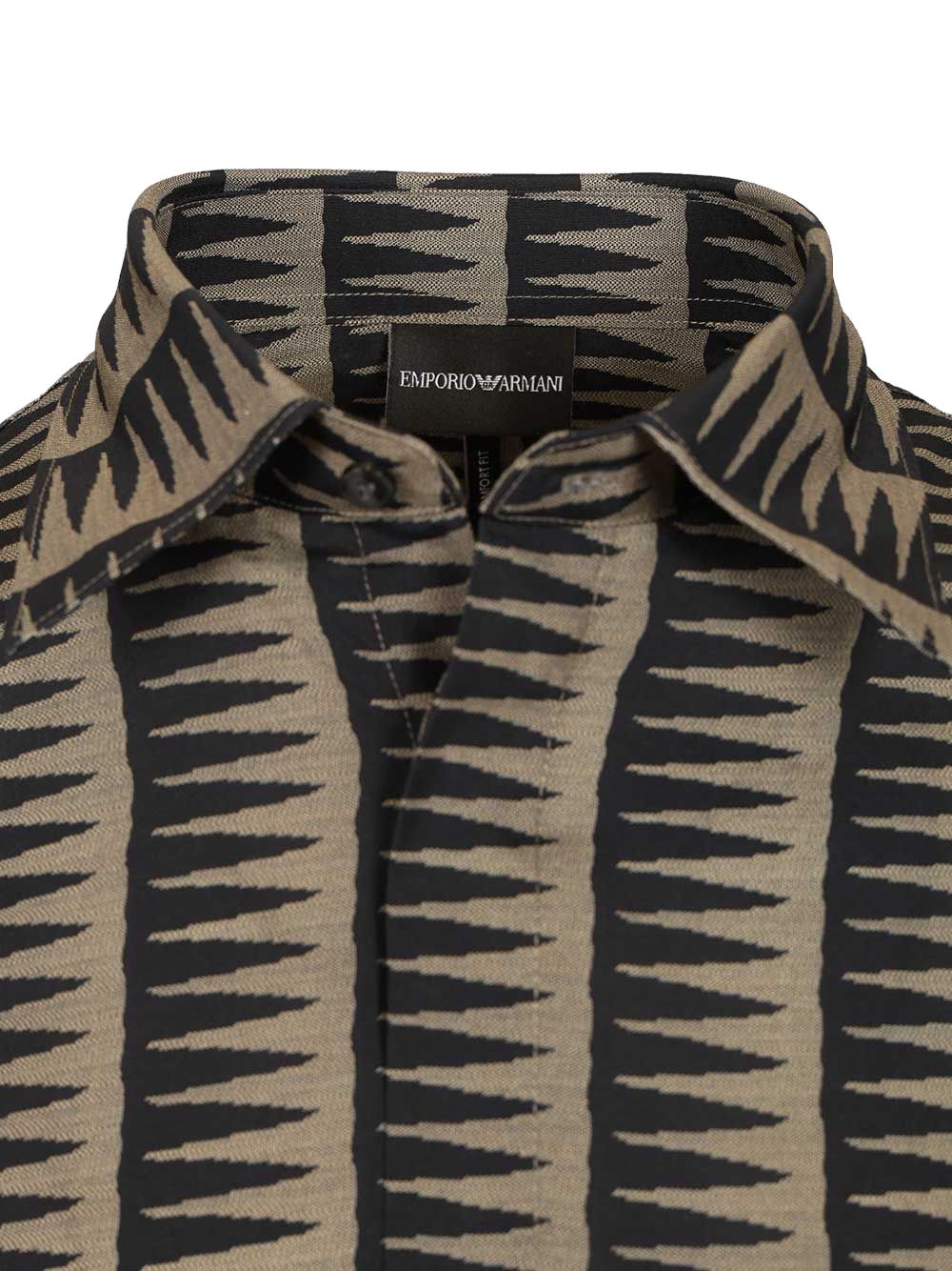 Emporio Armani Shirts Blue Lyocell