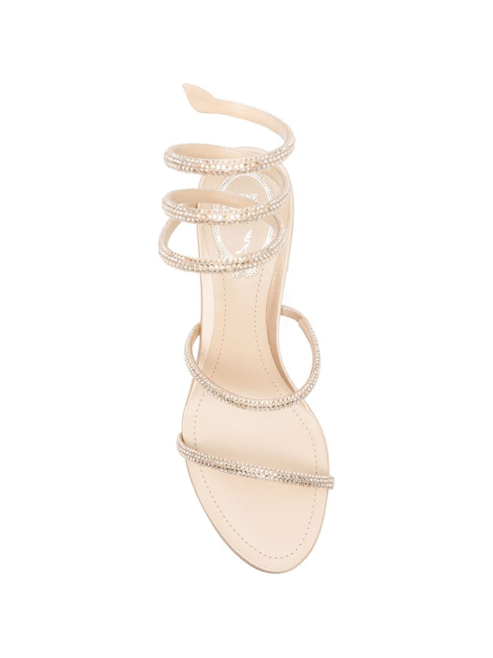 RENE CAOVILLA Sandals Beige Outer: satin