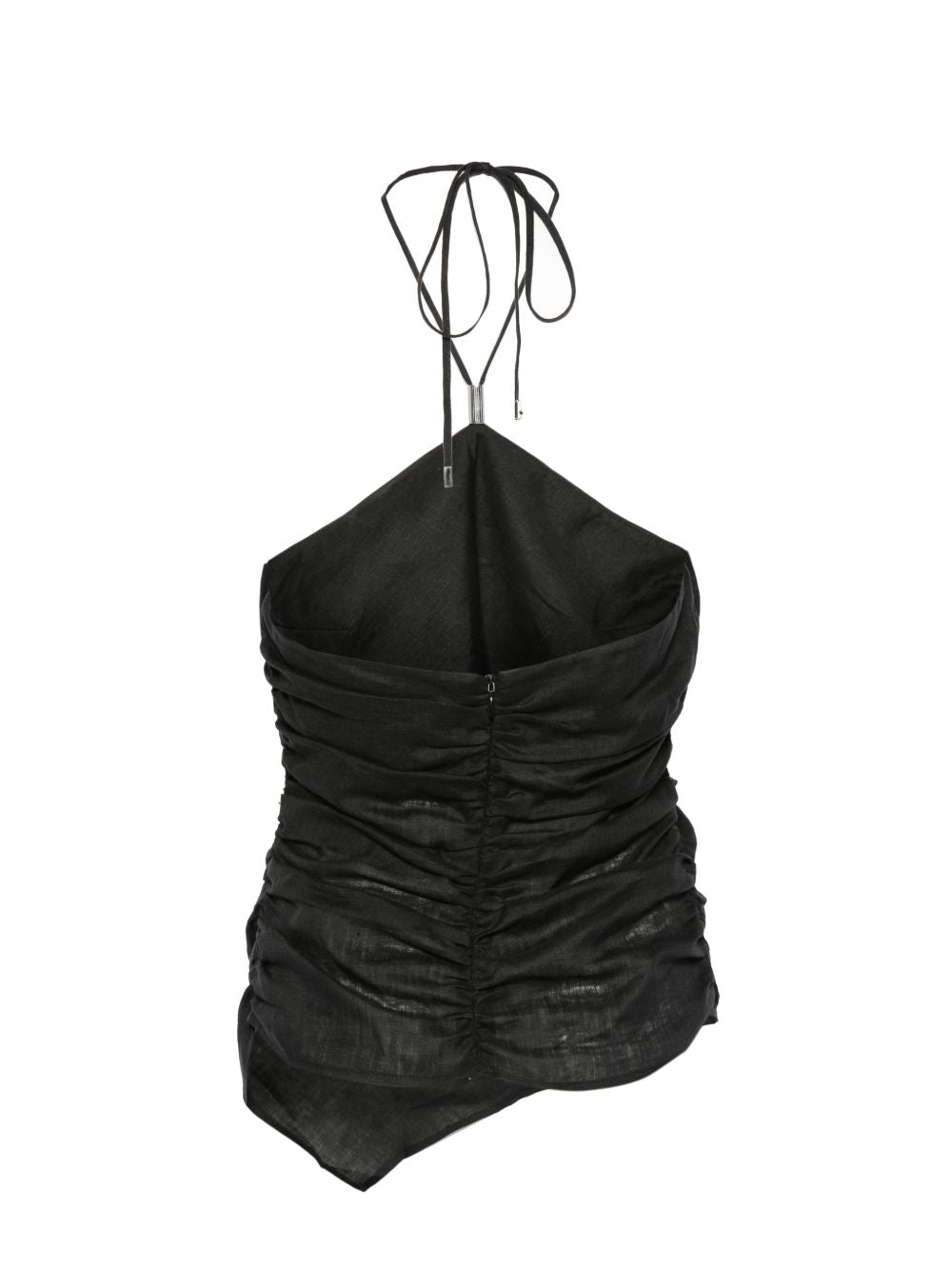 Semicouture Top Black Linen/flax