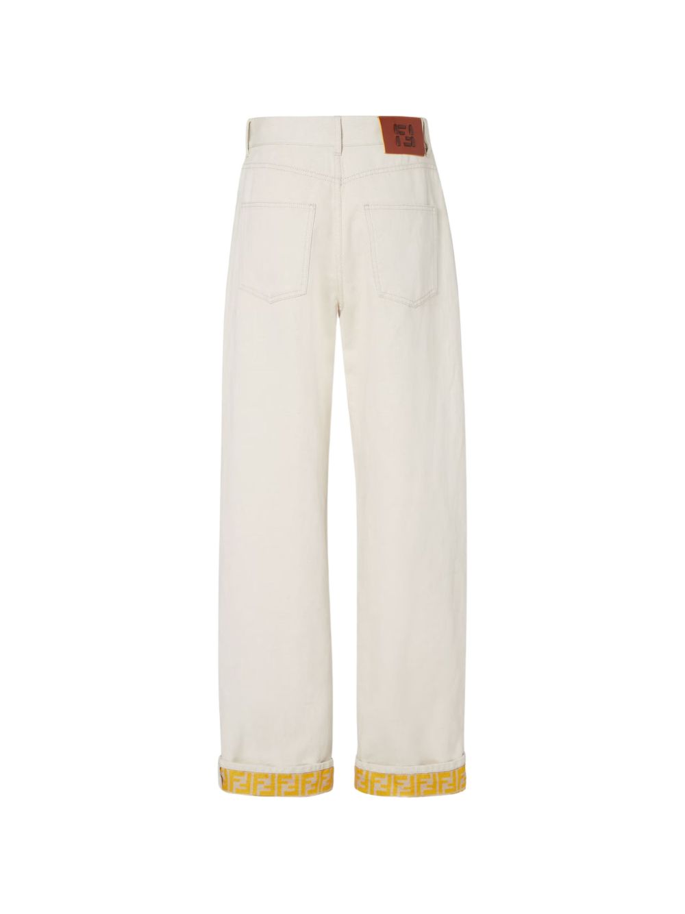 Fendi Jeans Yellow Cotton