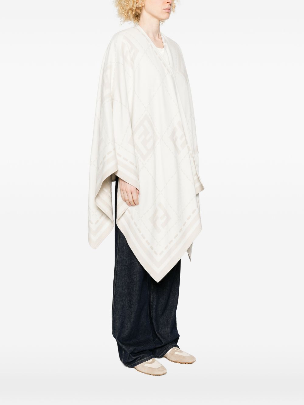 Fendi Jackets Ivory Wool