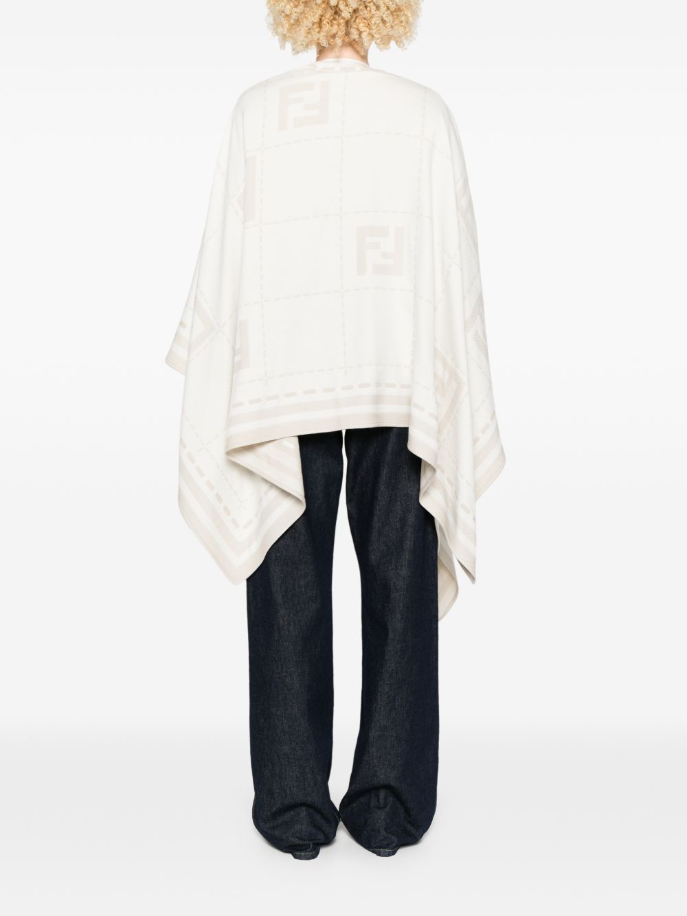 Fendi Jackets Ivory Wool