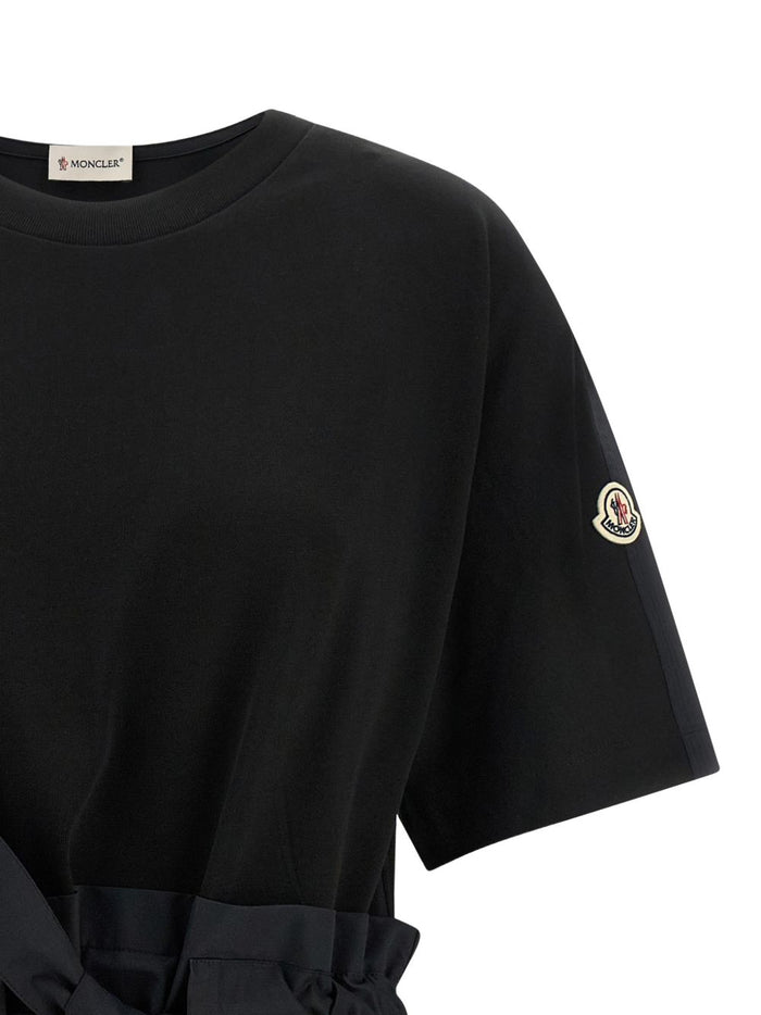 Moncler Dresses Nero Cotton Polyamide