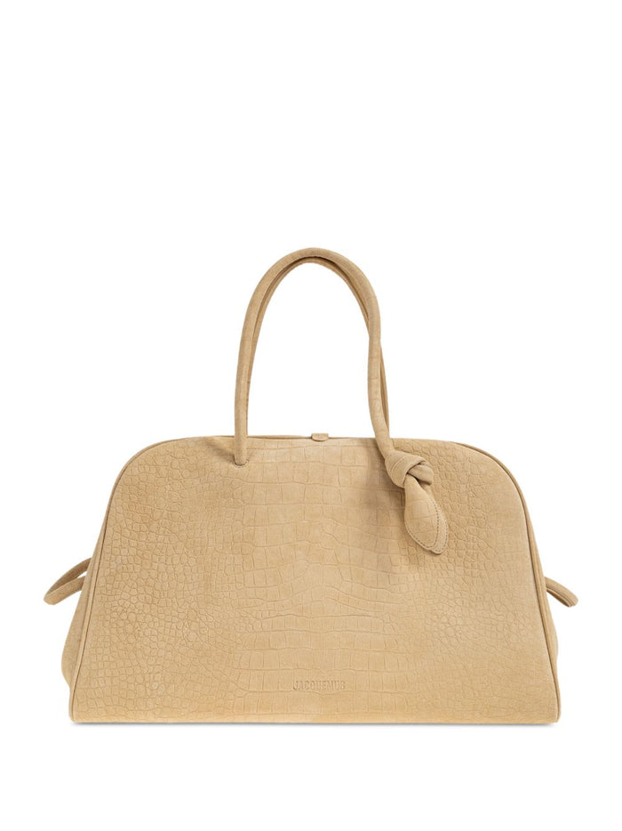 JACQUEMUS Bags Beige Calf Leather