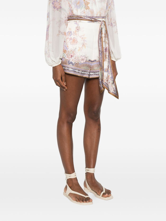 Zimmermann Shorts Beige Linen