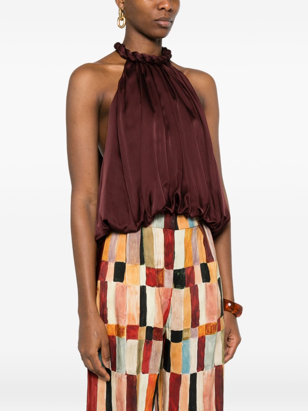 Zimmermann Top Bordeaux Silk