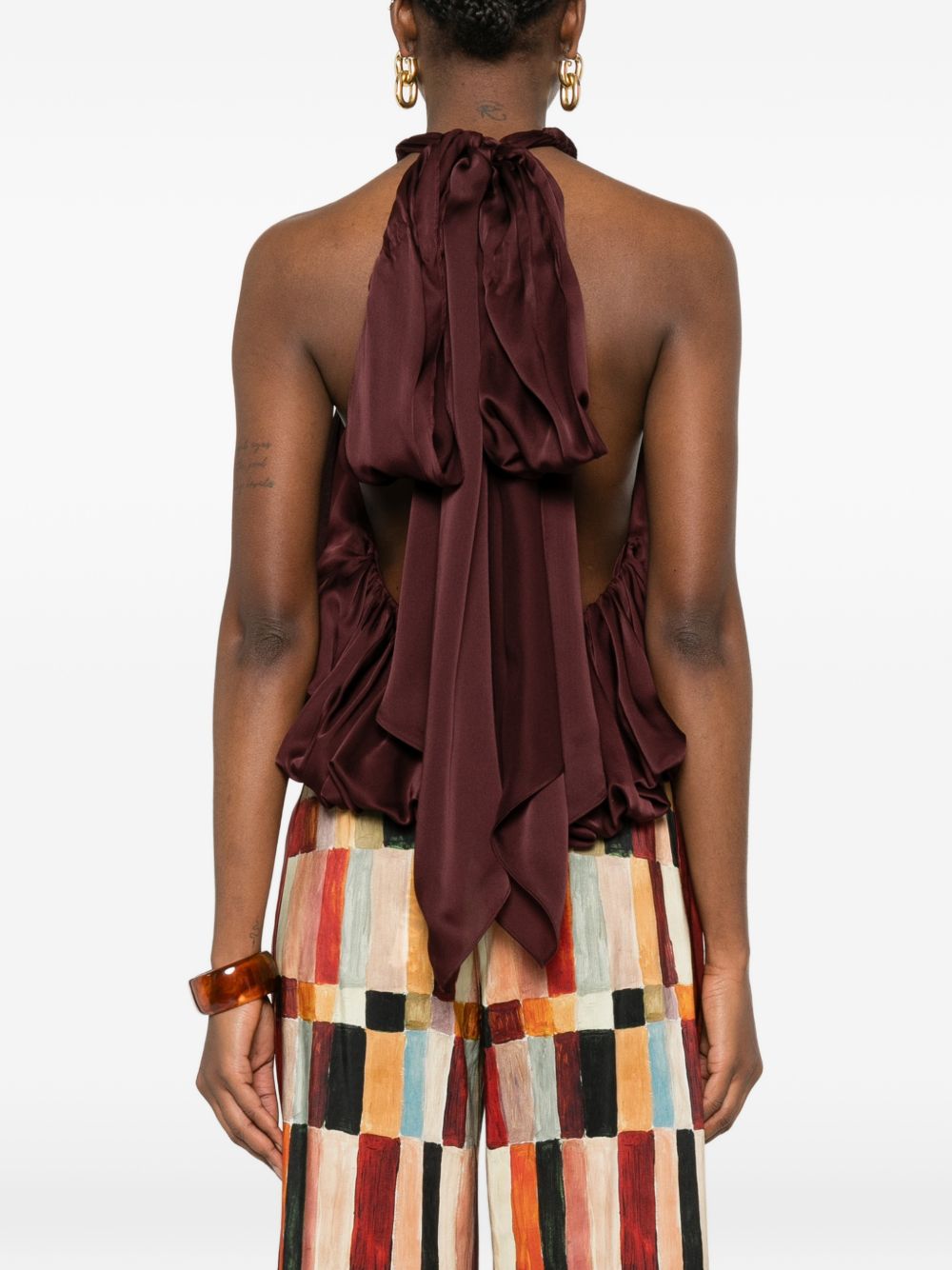 Zimmermann Top Bordeaux Silk