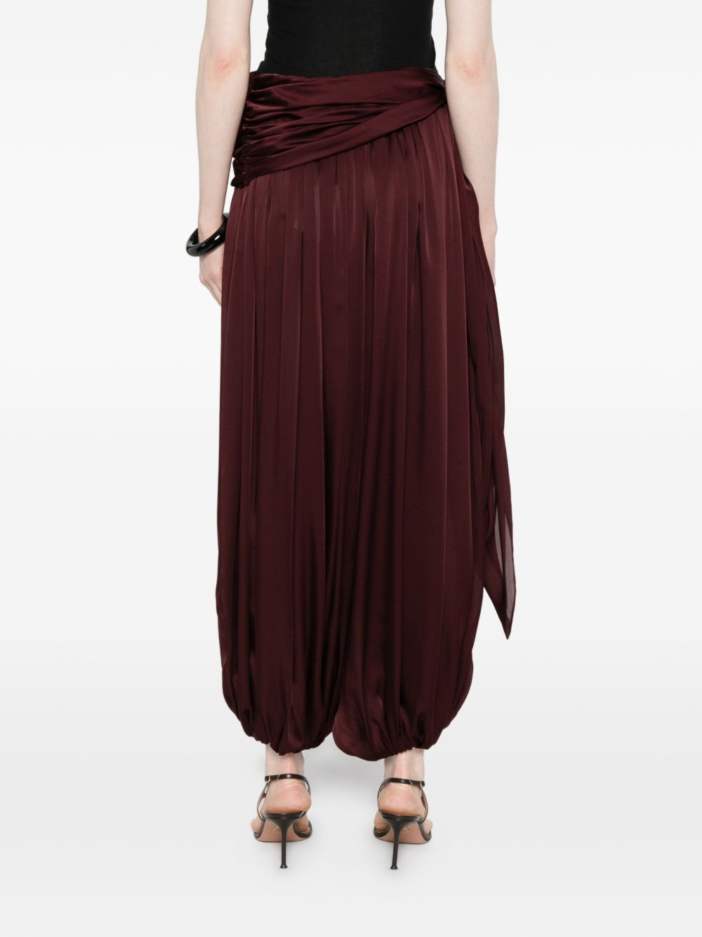 Zimmermann Trousers Bordeaux Silk