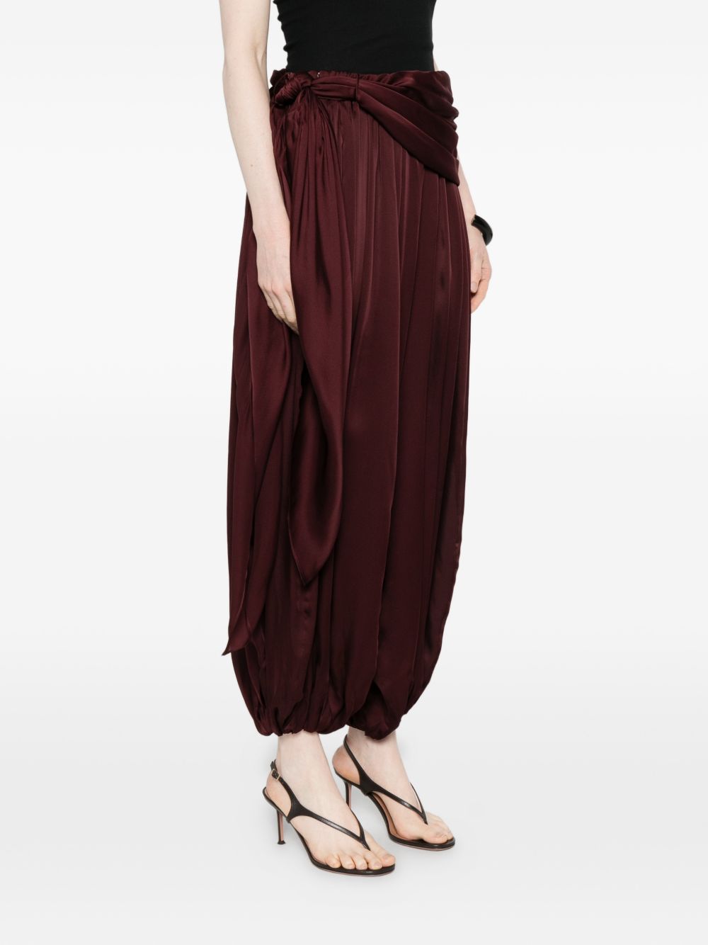 Zimmermann Trousers Bordeaux Silk