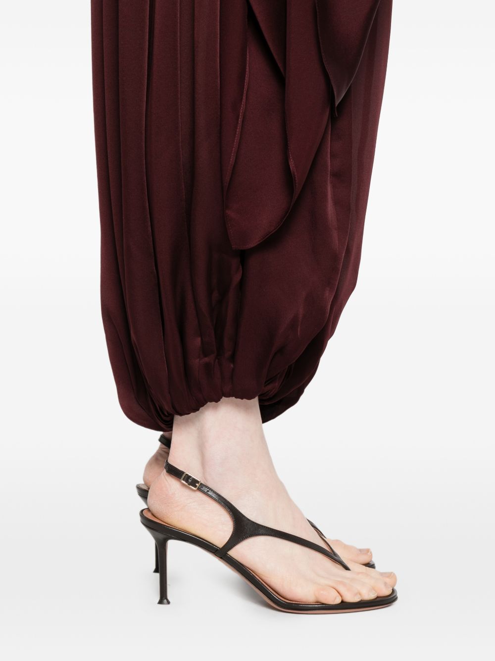Zimmermann Trousers Bordeaux Silk