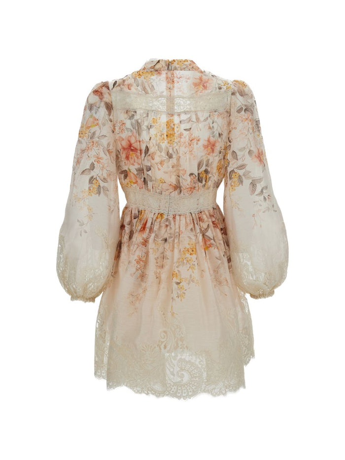 Zimmermann Dresses Beige Linen Silk