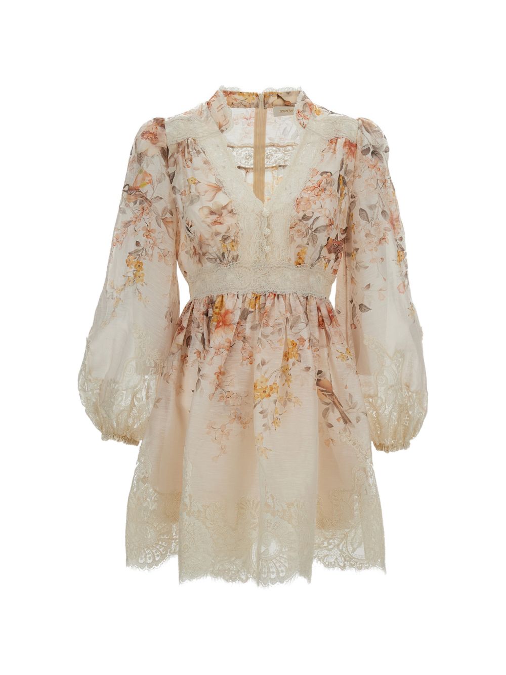 Zimmermann Dresses Beige Linen Silk