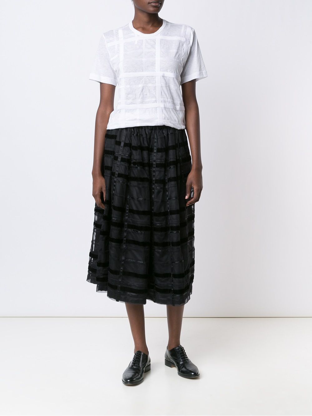 Comme Top White Cotton