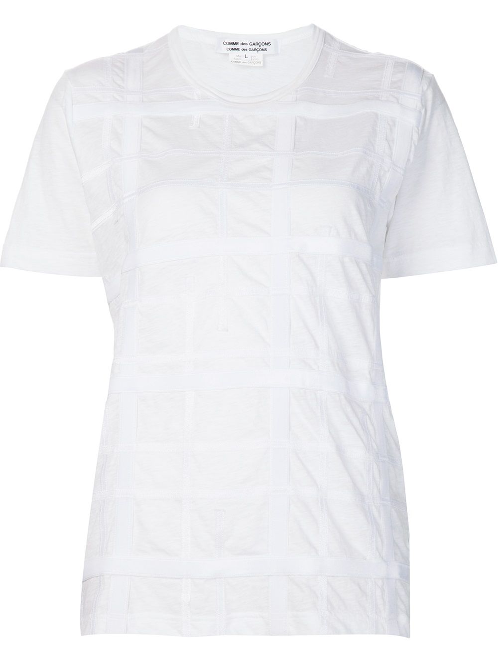 Comme Top White Cotton