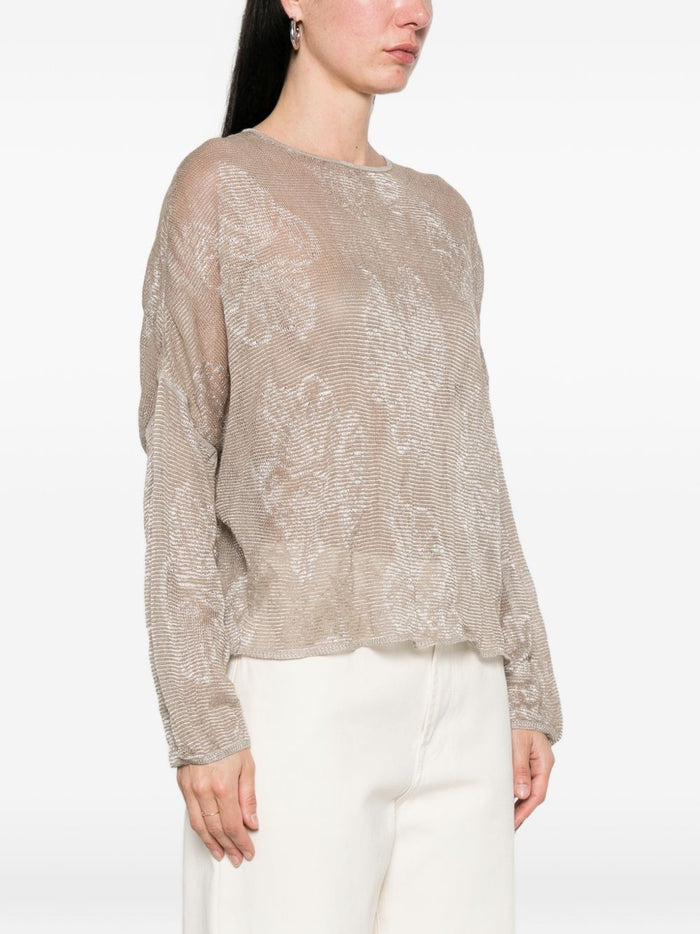 Emporio Armani Sweaters Silver Viscose