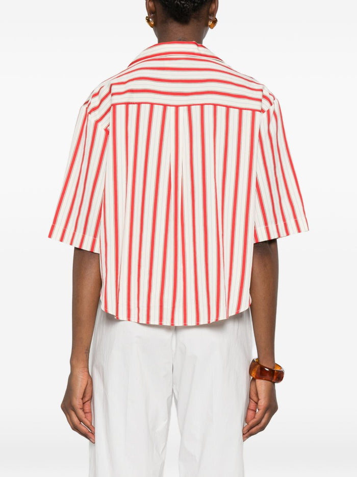 Forte Shirts Red Cotton Silk
