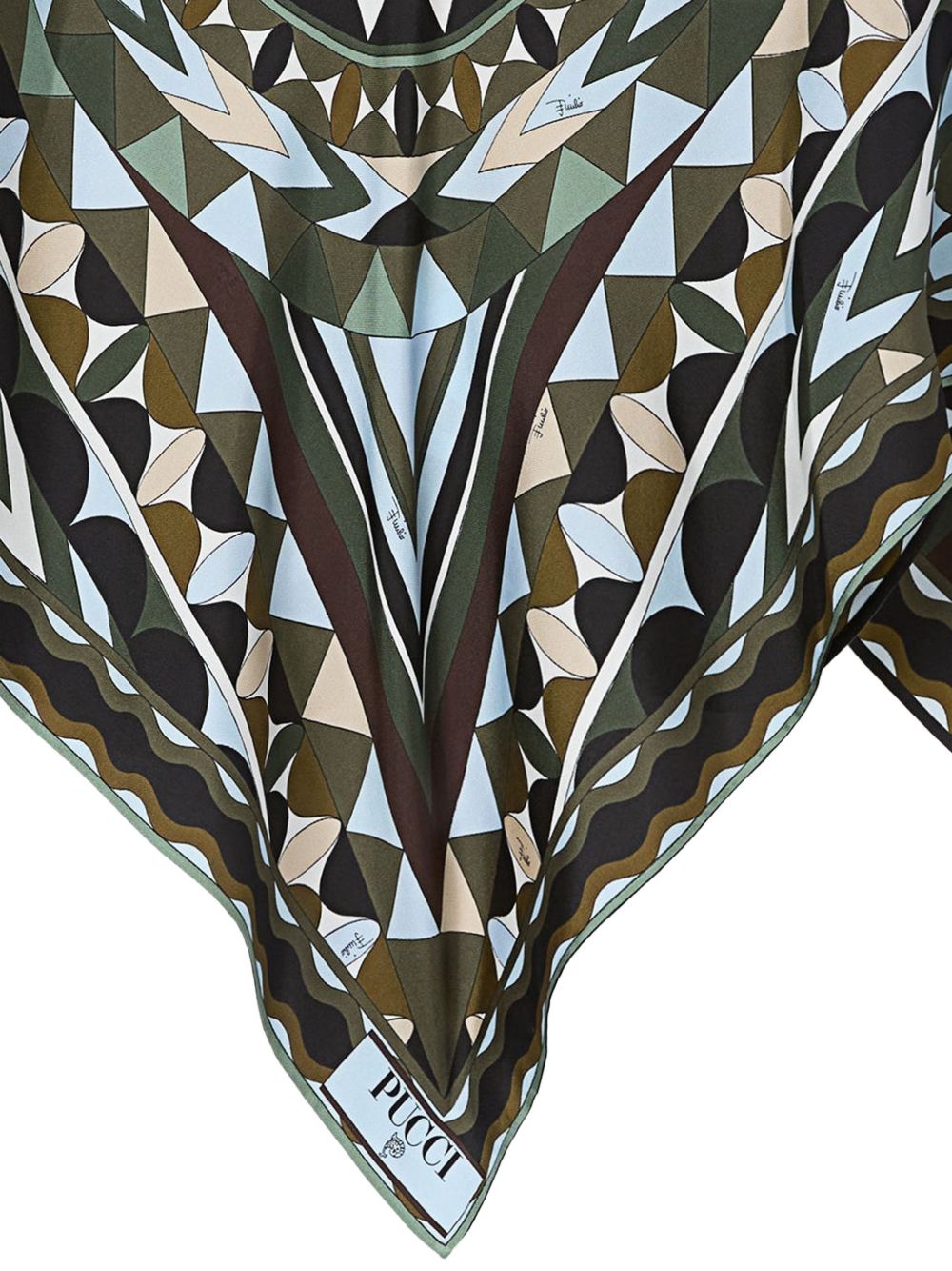 Pucci Top Kaki Silk