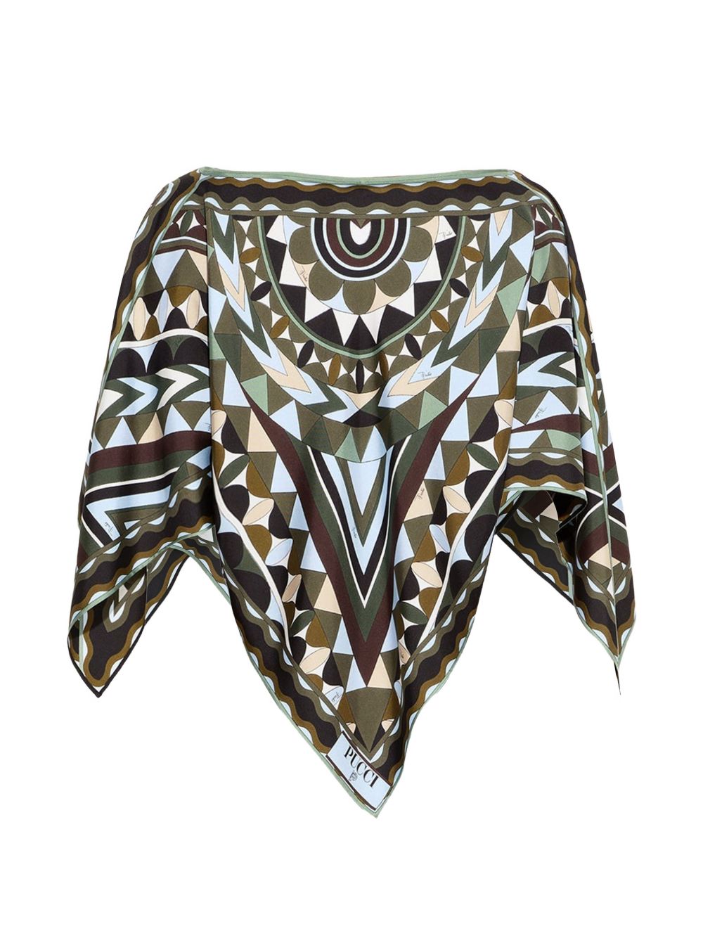 Pucci Top Kaki Silk