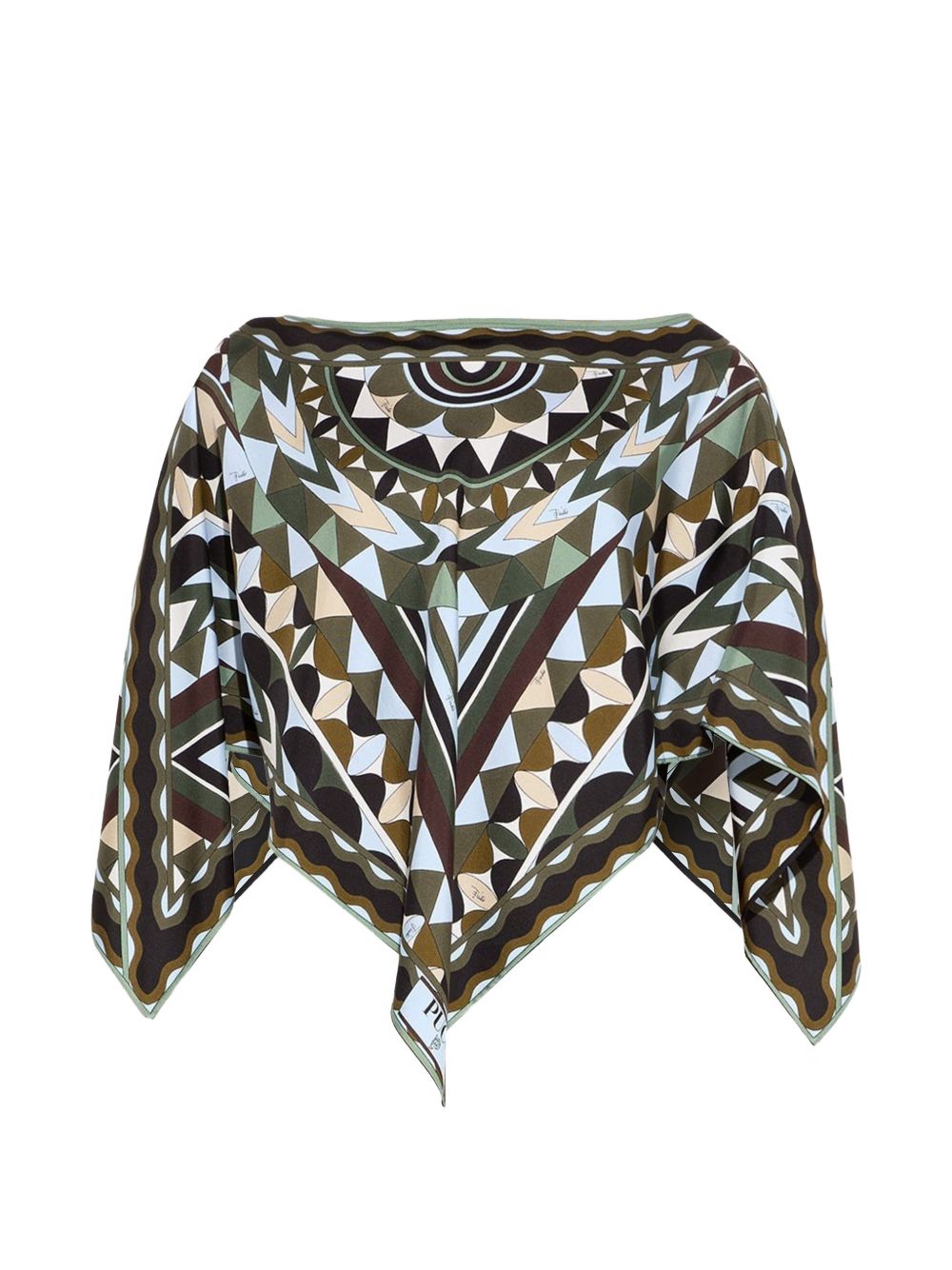 Pucci Top Kaki Silk