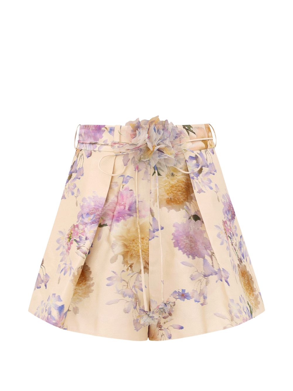 Zimmermann Shorts Ecru Silk Cotton