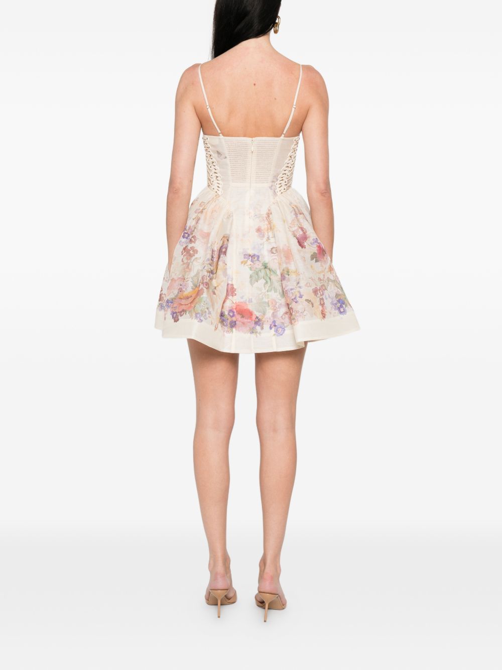 Zimmermann Dresses Beige Linen Silk