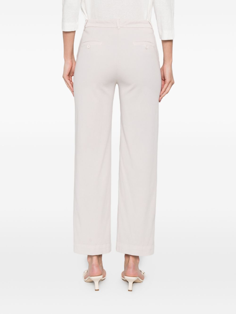 Via Masini 80 Trousers Beige Cotton