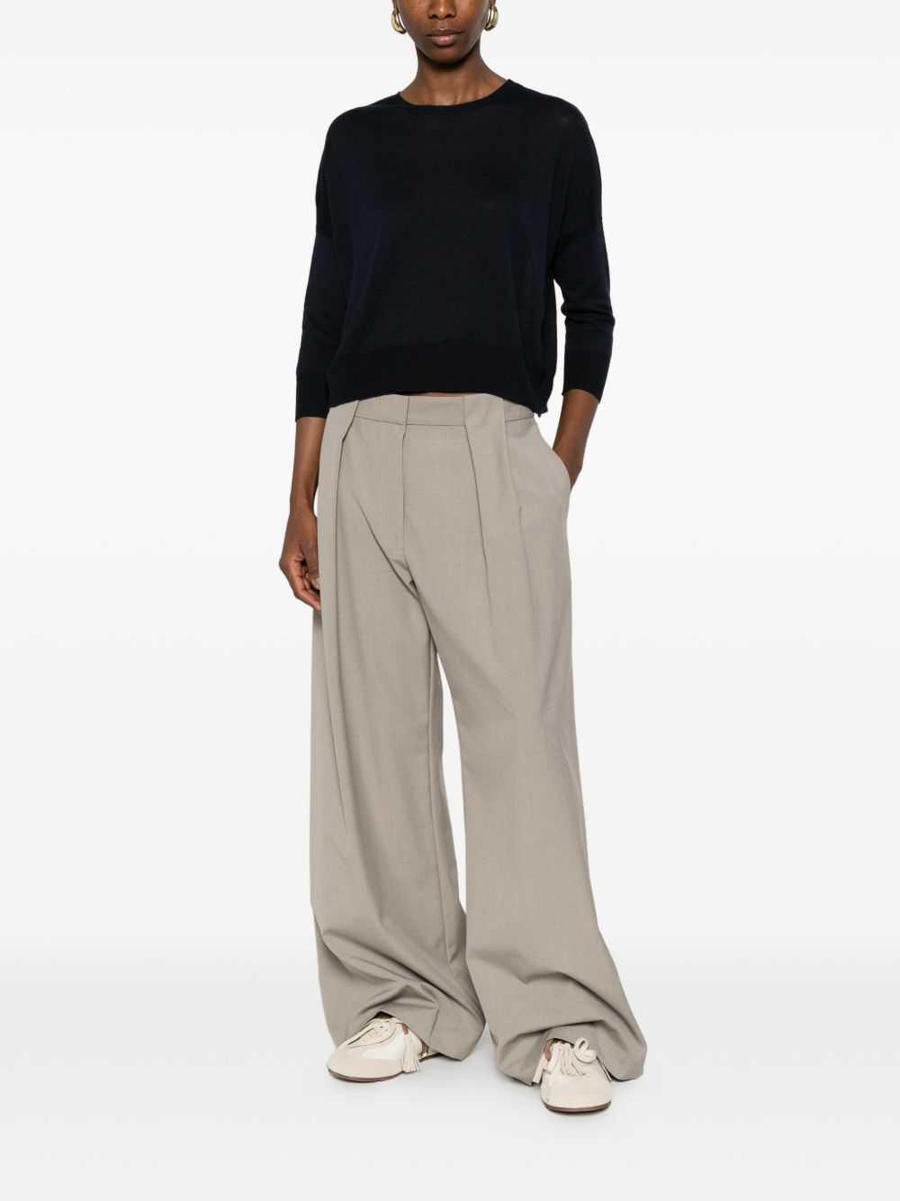 Base Sweaters Blue Linen/flax