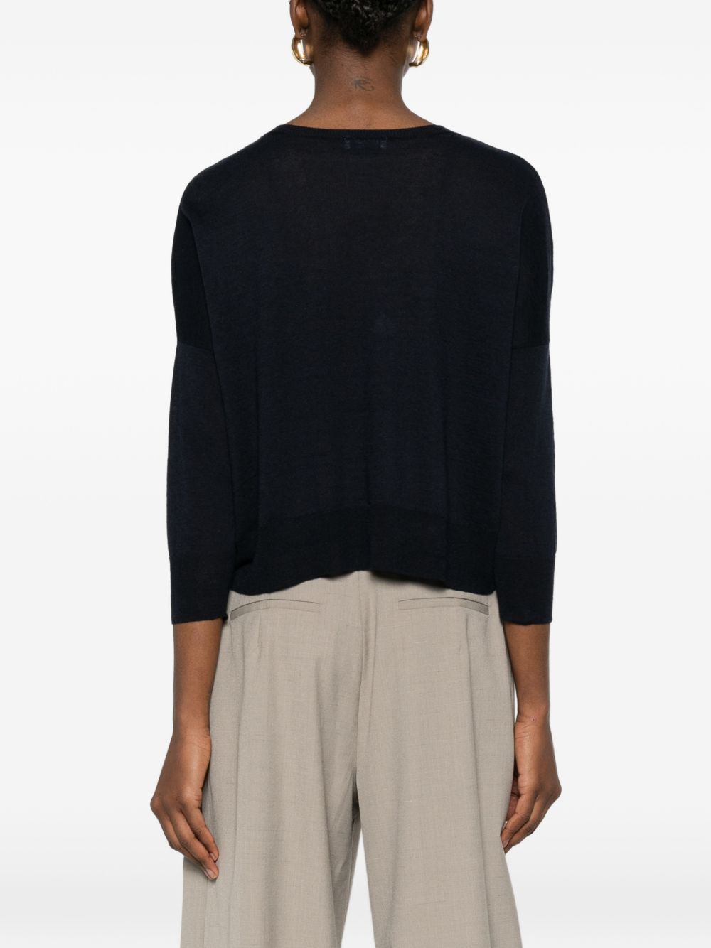 Base Sweaters Blue Linen/flax