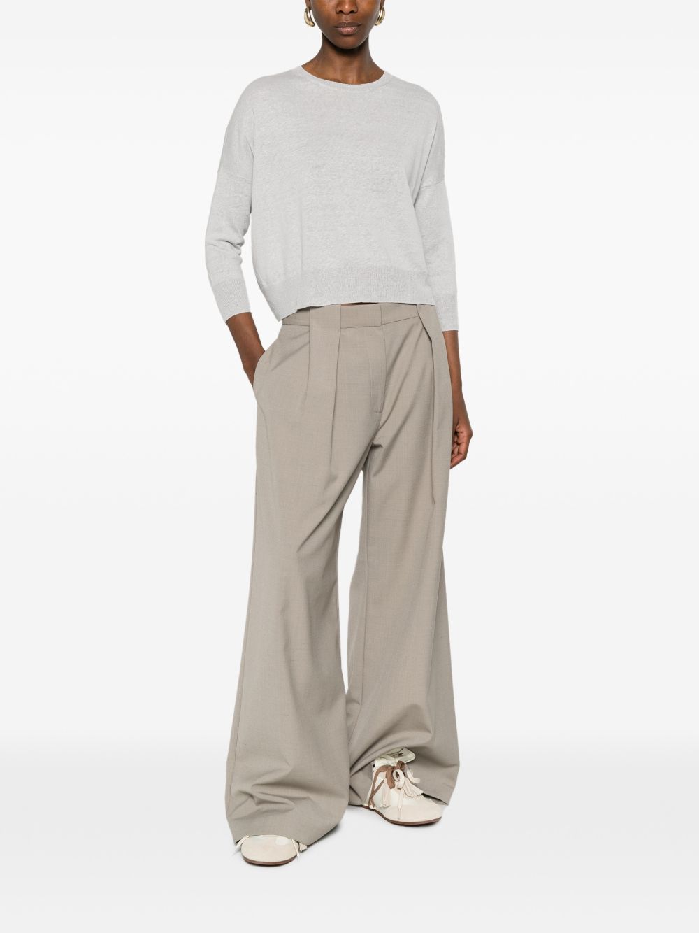 Base Sweaters Grey Polyamide