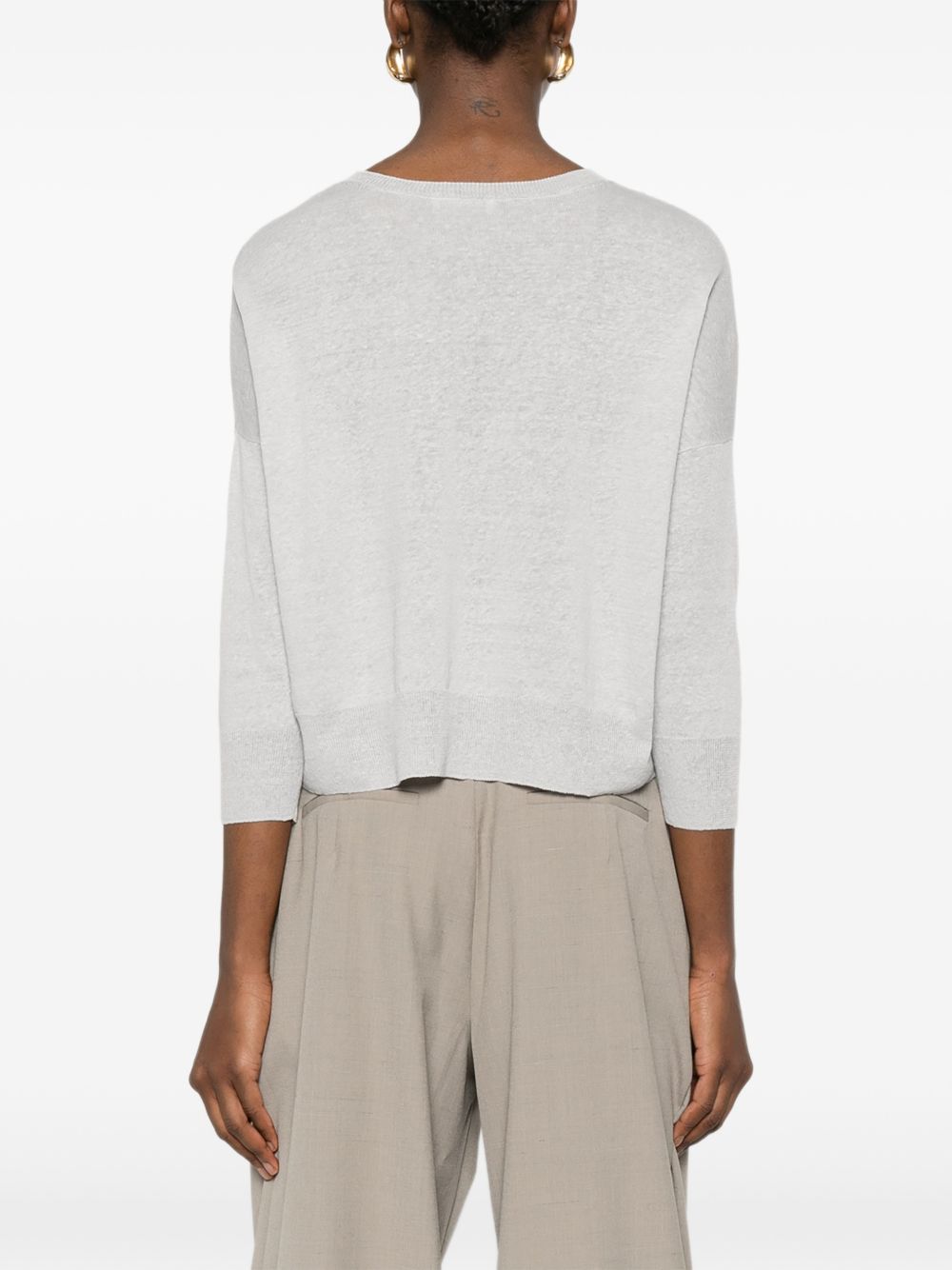 Base Sweaters Grey Polyamide