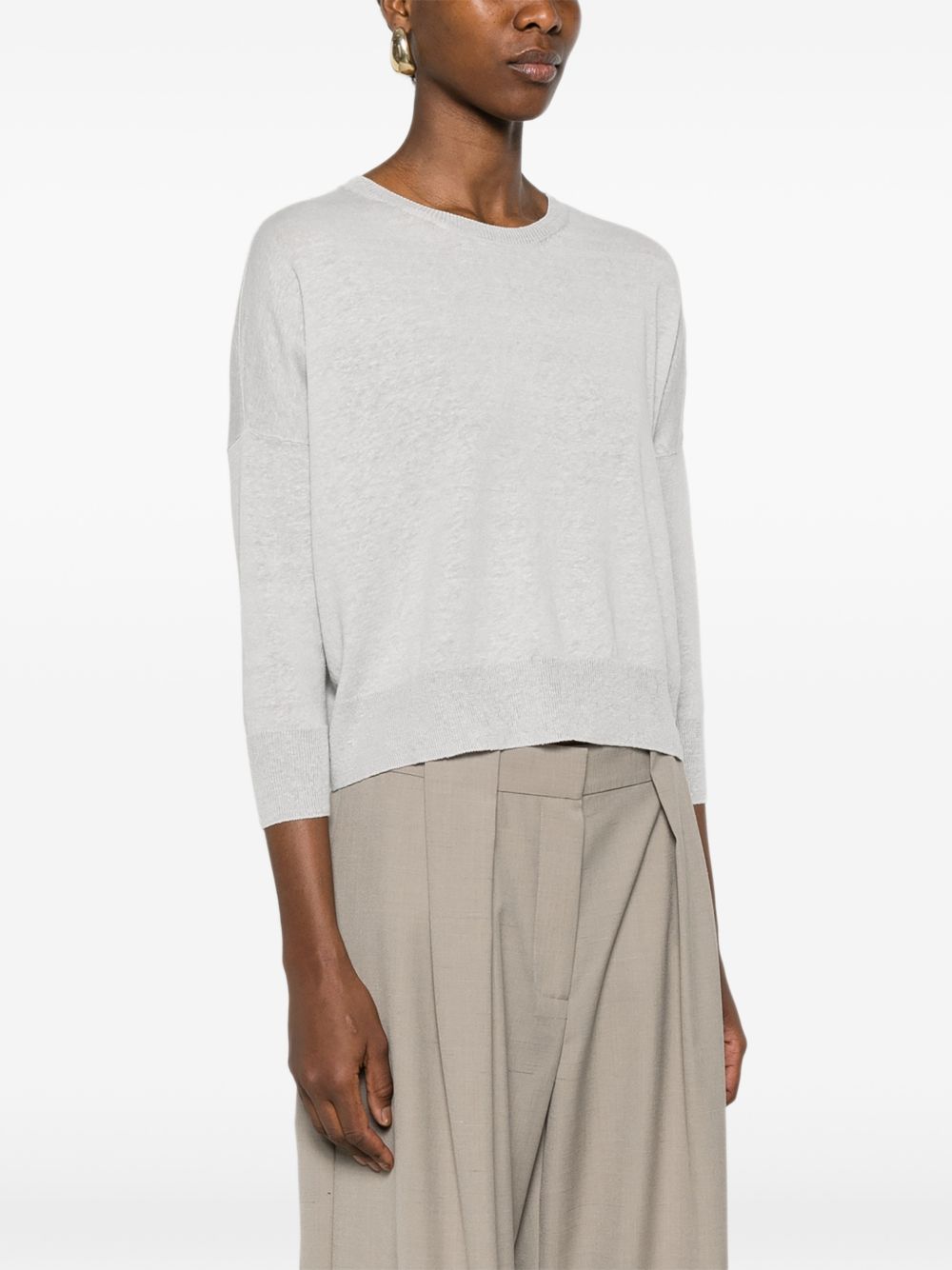 Base Sweaters Grey Polyamide