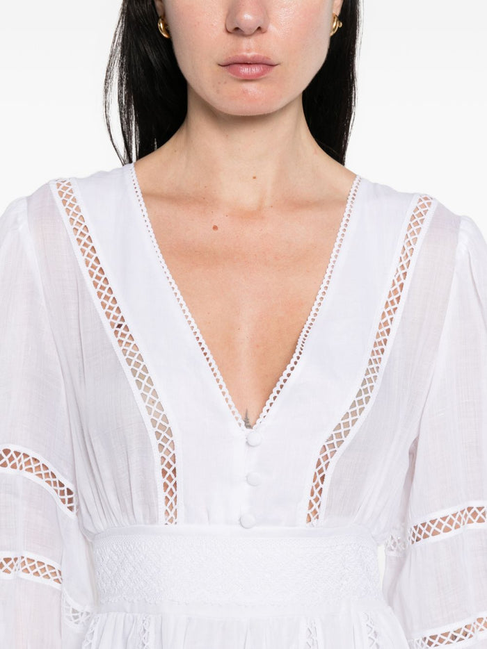 ERMANNO FIRENZE Dresses White Outer: ramie