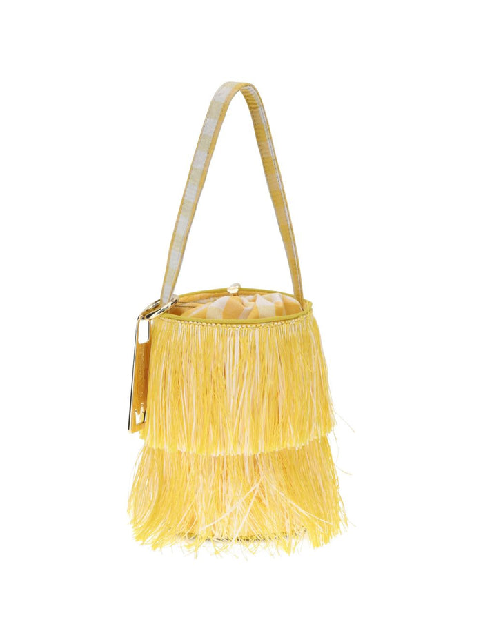 LA MILANESA Bags Yellow Outer: Fabric