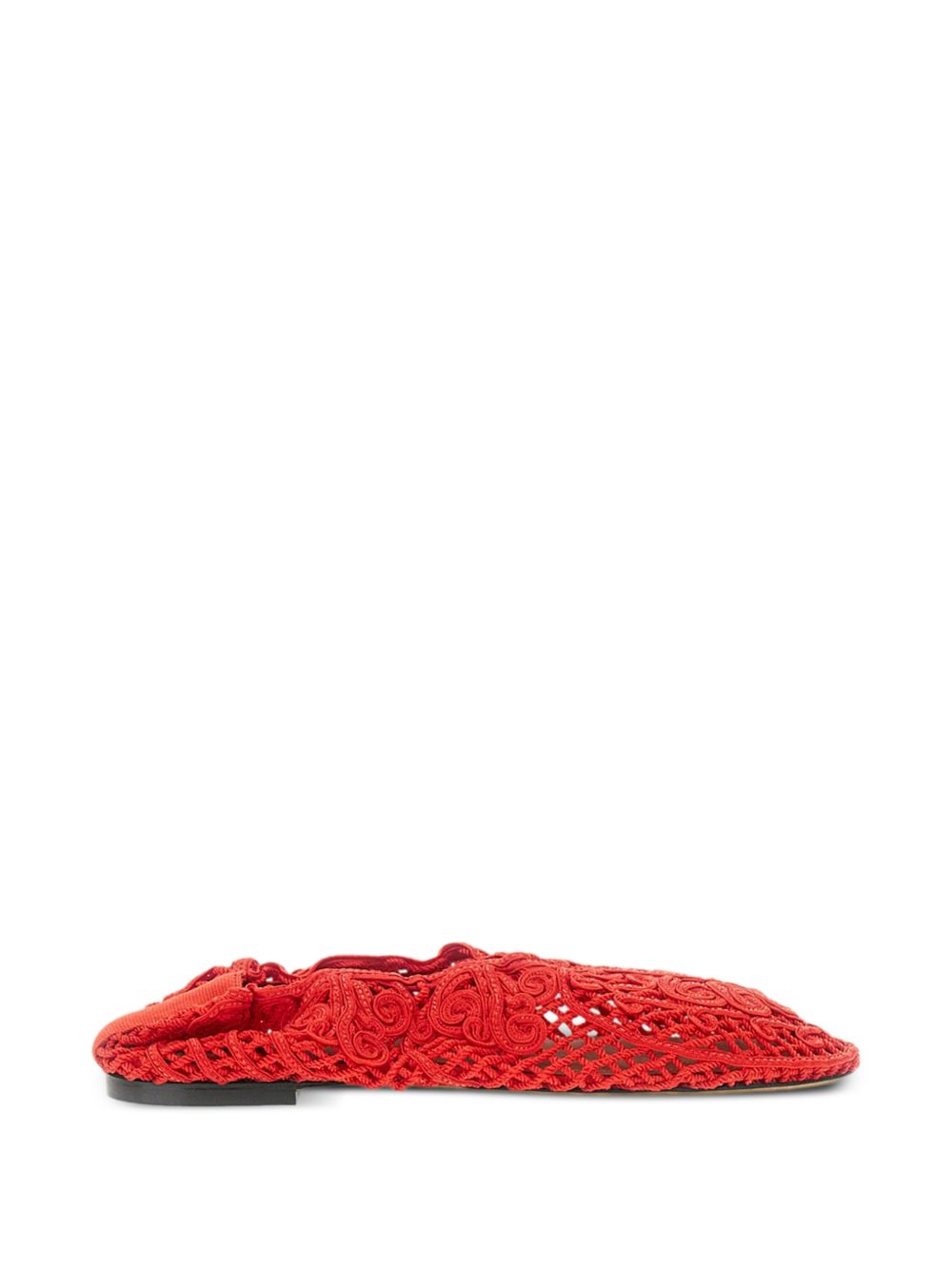 ODISSI Flat shoes Red Outer: fabric