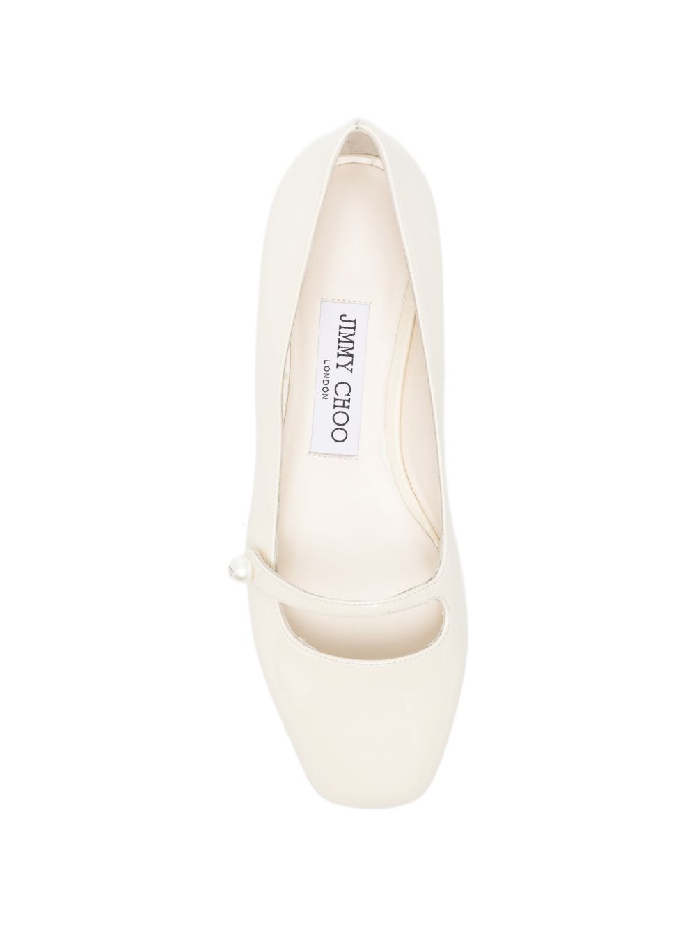 Jimmy Choo Flat shoes White Leather Salpa Metal Plastic