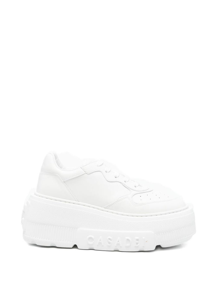 Casadei Sneakers White Calf Leather