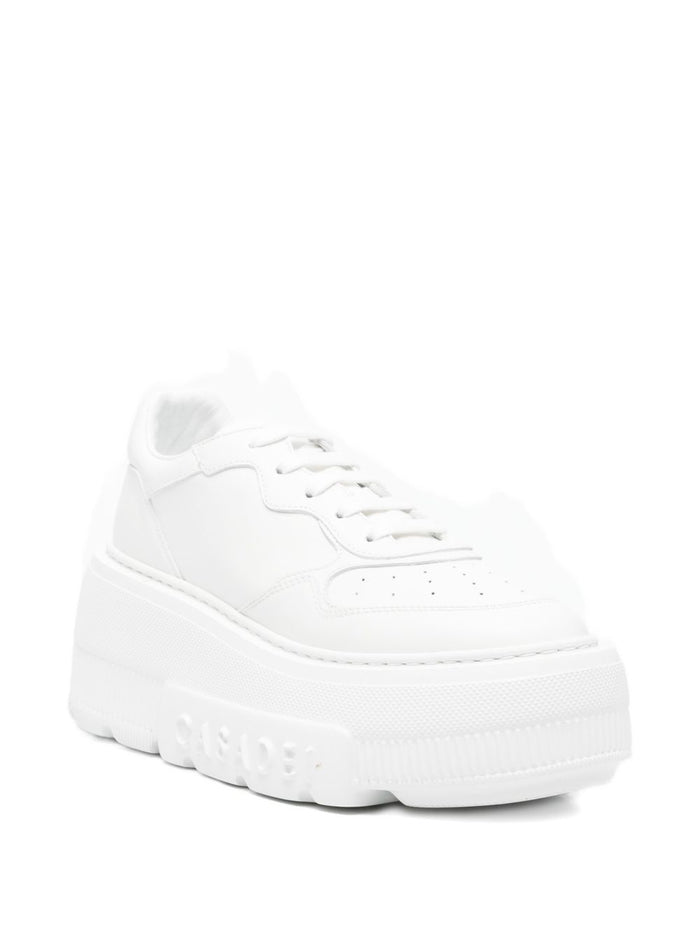 Casadei Sneakers White Calf Leather