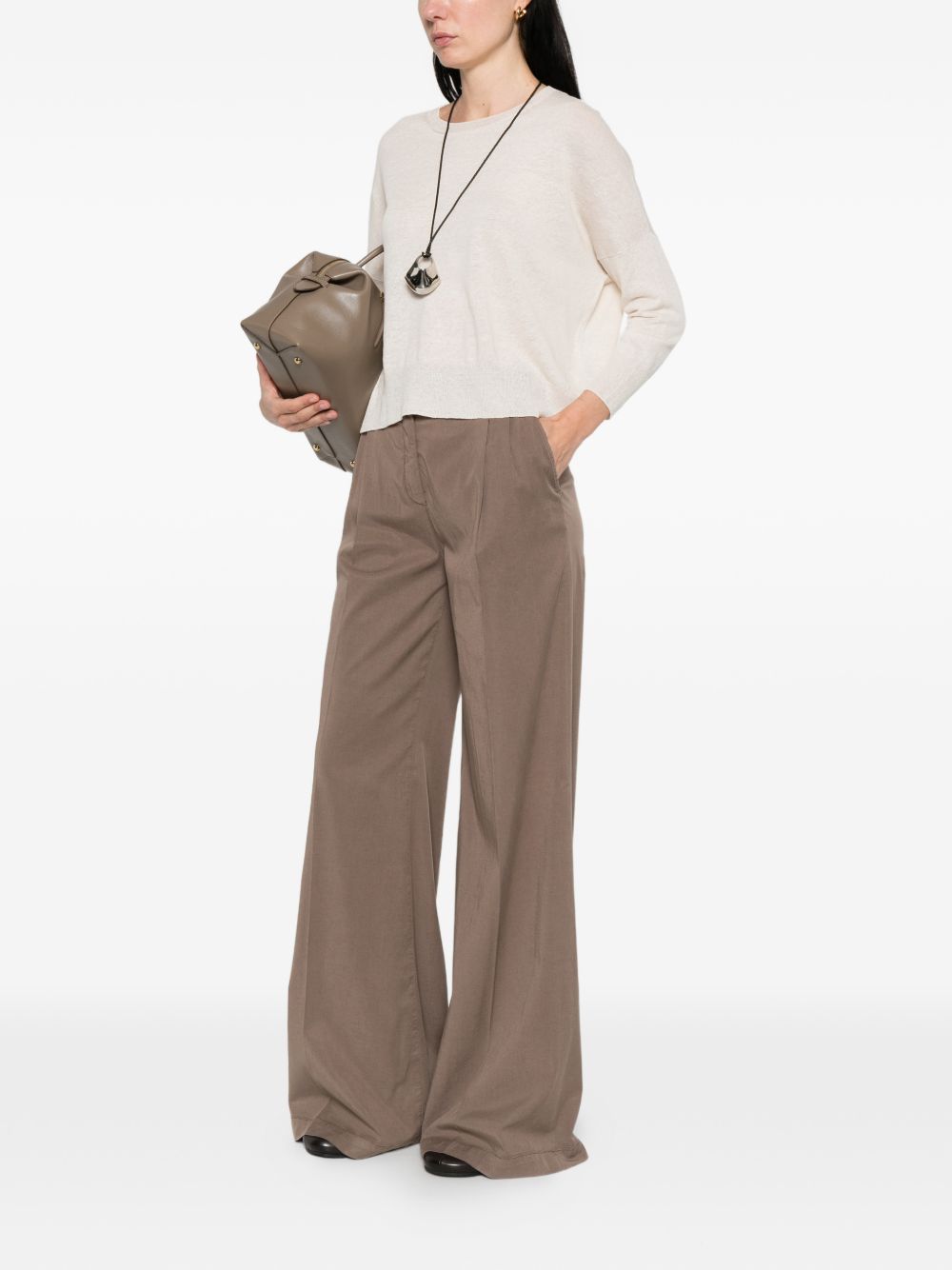 Base Sweaters Beige Linen/flax