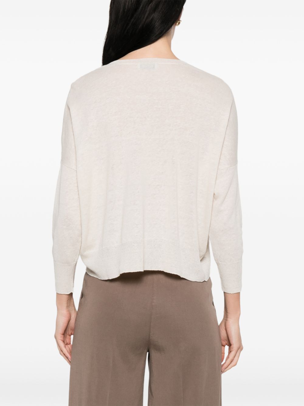 Base Sweaters Beige Linen/flax