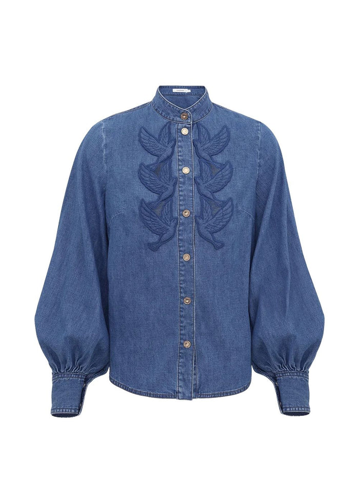 Zimmermann Shirts Blue Cotton