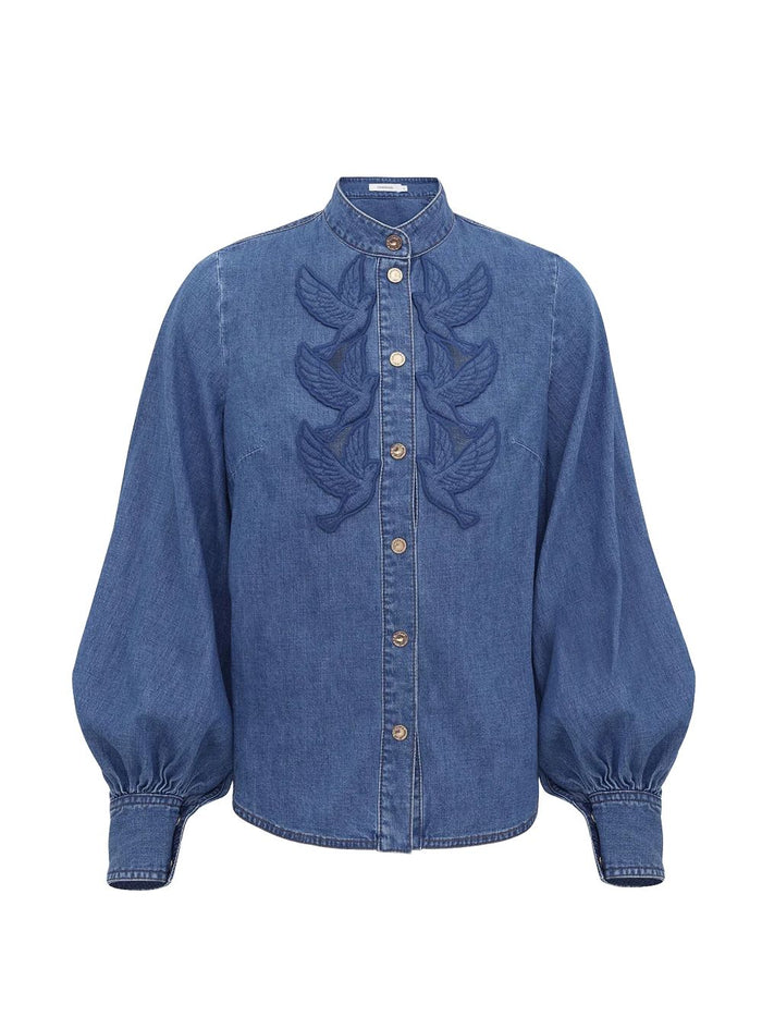 Zimmermann Shirts Blue Cotton