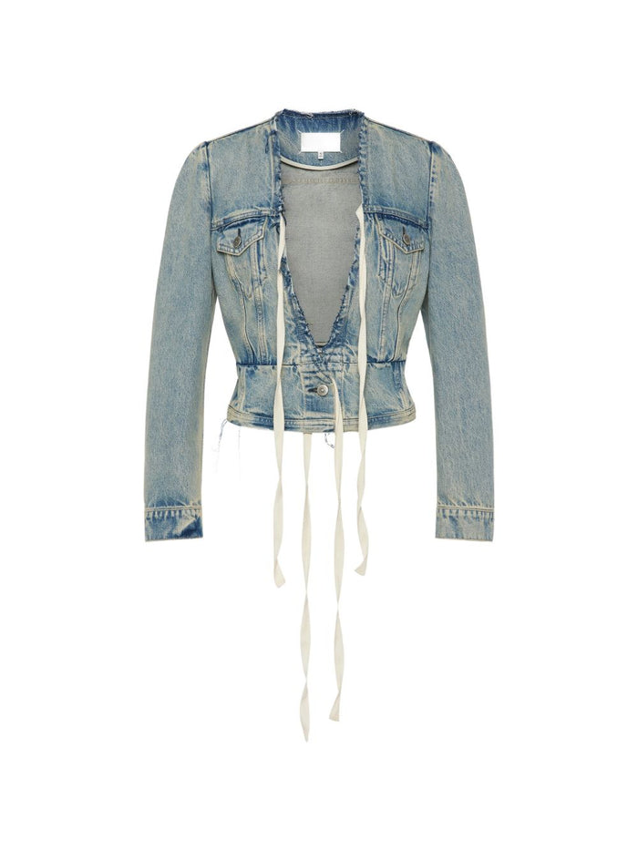 Maison Margiela Coats Blue Natural (veg)->cotton100.0 %