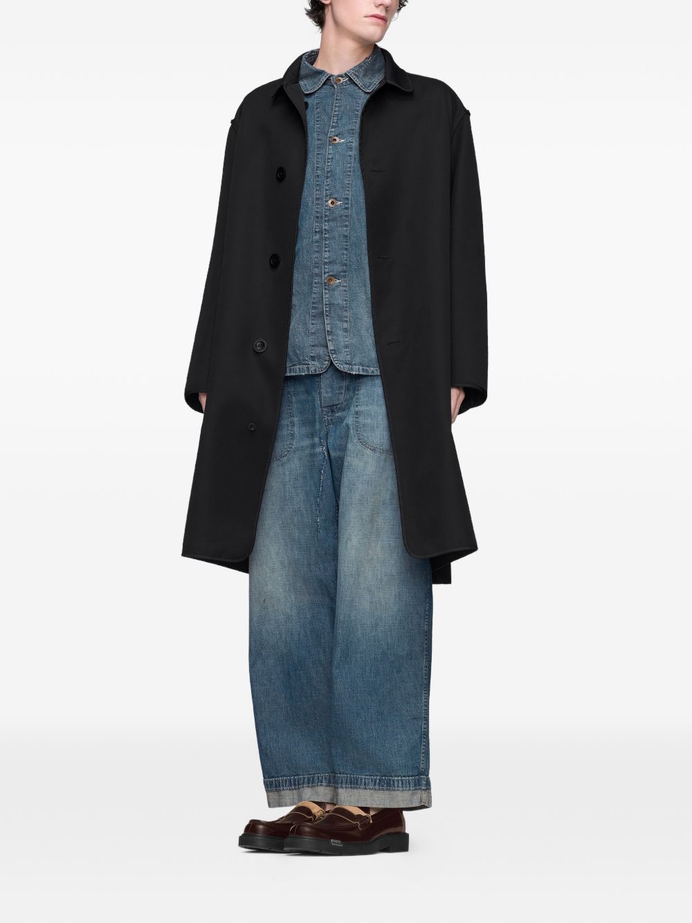 Maison Margiela Coats Clear Blue Natural (veg)->cotton100.0 %