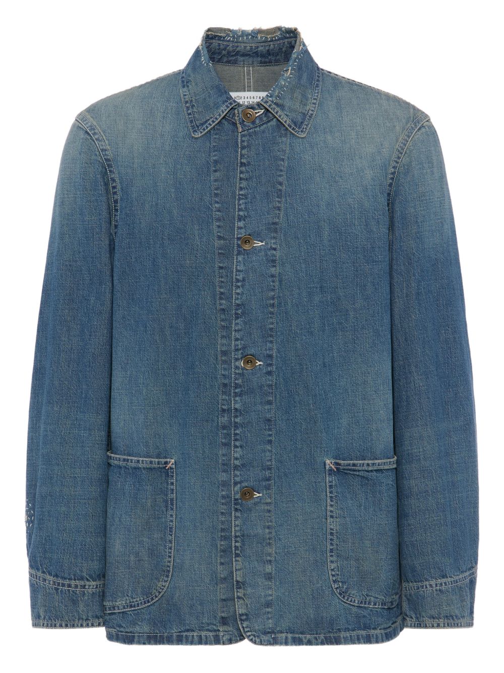 Maison Margiela Coats Clear Blue Natural (veg)->cotton100.0 %