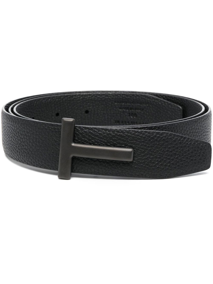 Tom Ford Belts Black Calf Leather