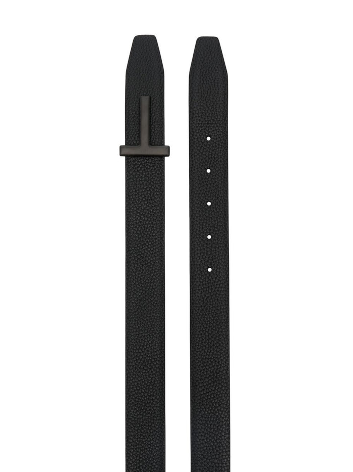 Tom Ford Belts Black Calf Leather