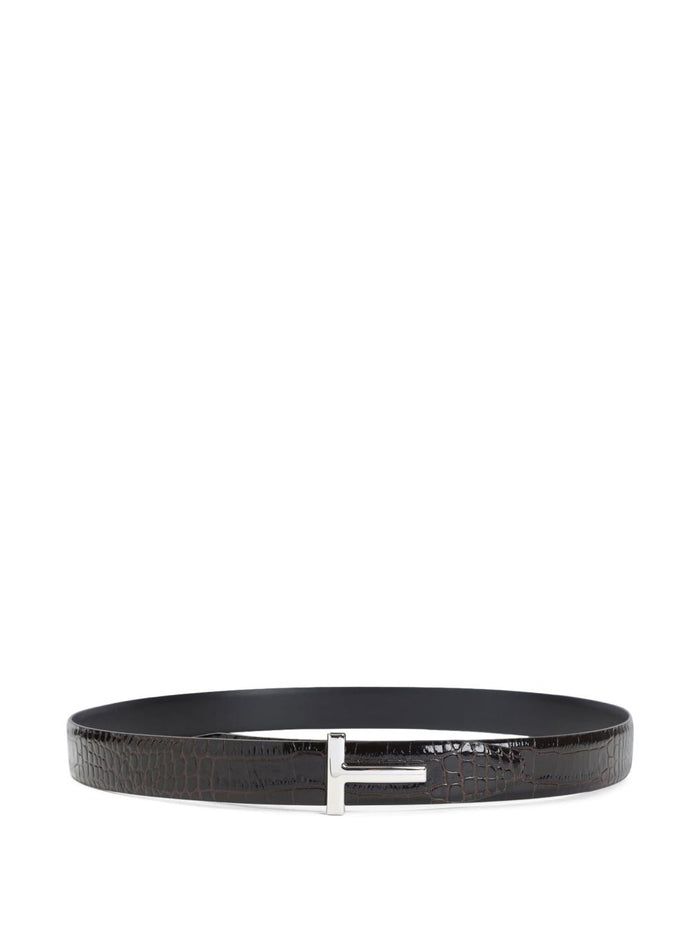 Tom Ford Belts Brown Calf Leather