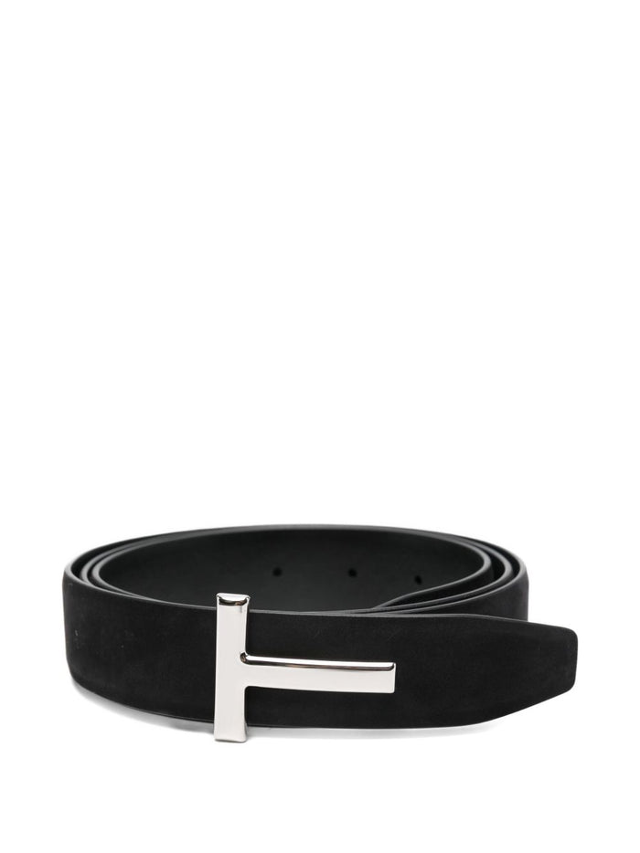 Tom Ford Belts Black Calf Suede