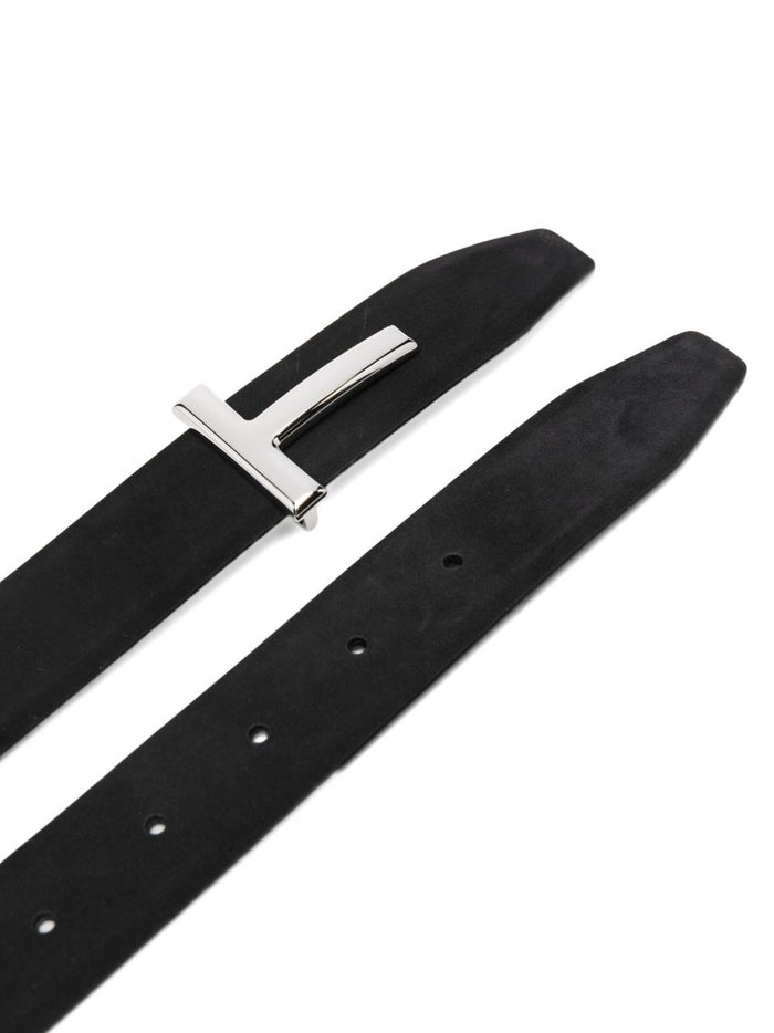 Tom Ford Belts Black Calf Suede