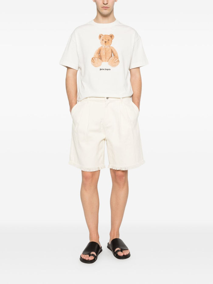 Palm Angels T-shirts and Polos White Natural (veg)->cotton100.0 %